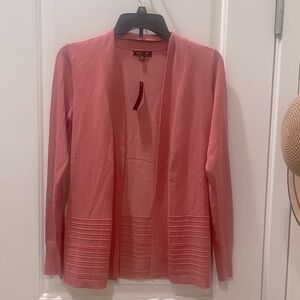NEW…Lety & Me Womens Gabby Pointelle Open Front Cardigan Sweater